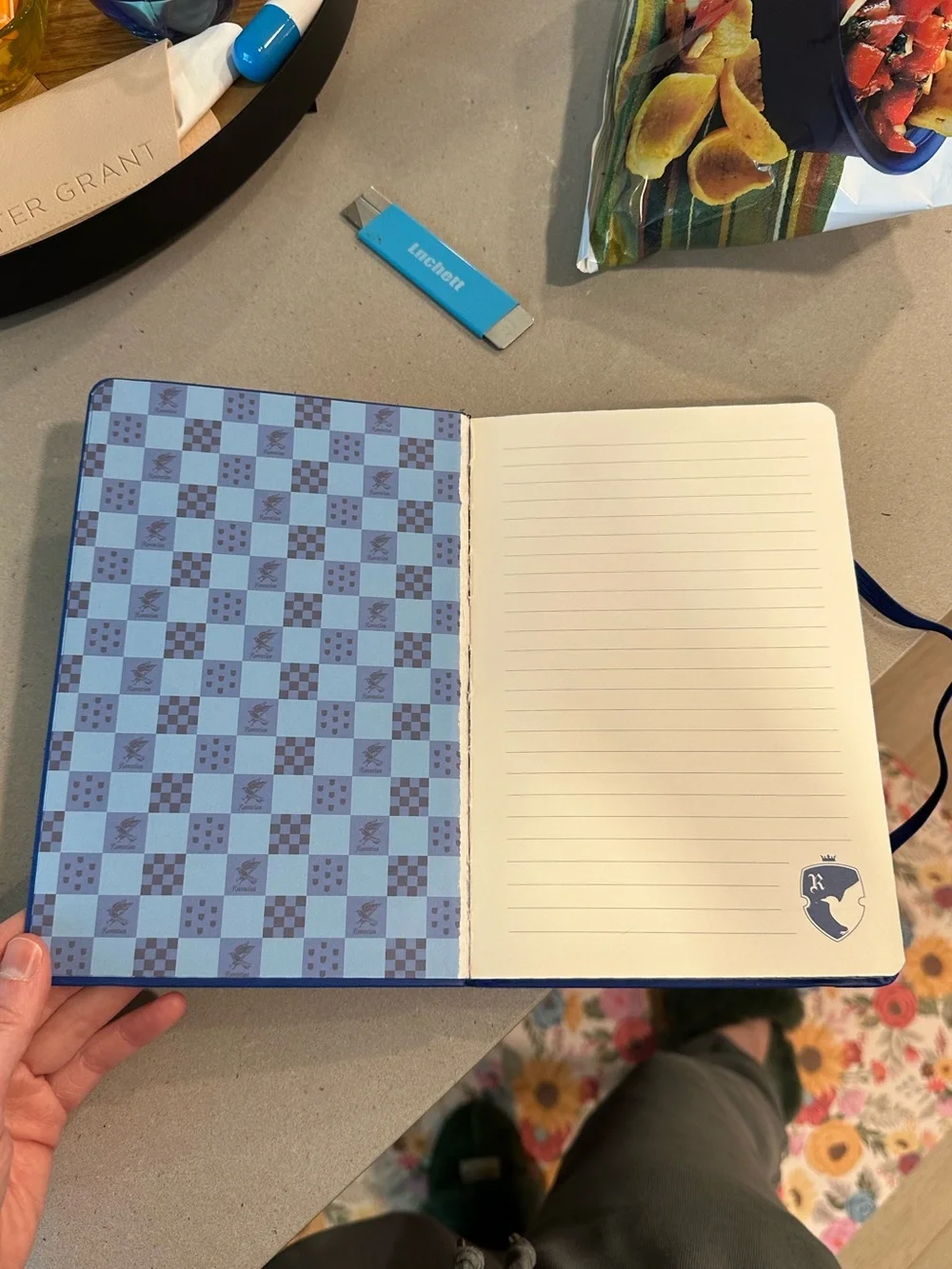 Ravenclaw Lined Notebook with Elastic Band